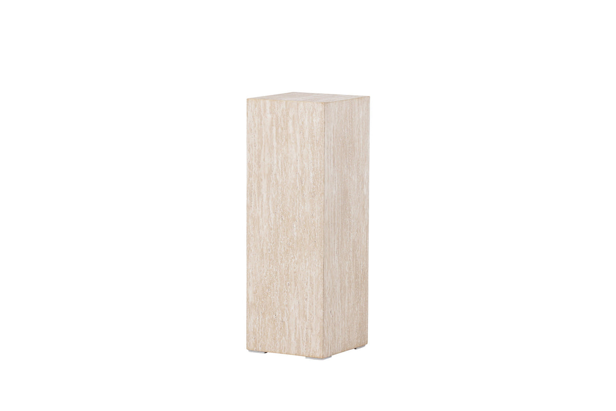 Ramsvik Sockel in Travertine look präsentiert im Onlineshop von KAQTU Design AG. Beistelltisch ist von Vind