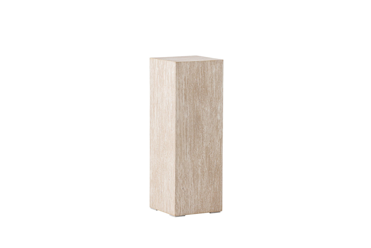 Ramsvik Sockel in Travertine look präsentiert im Onlineshop von KAQTU Design AG. Beistelltisch ist von Vind