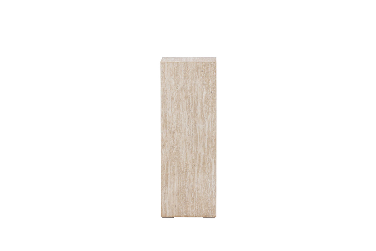 Ramsvik Sockel in Travertine look präsentiert im Onlineshop von KAQTU Design AG. Beistelltisch ist von Vind