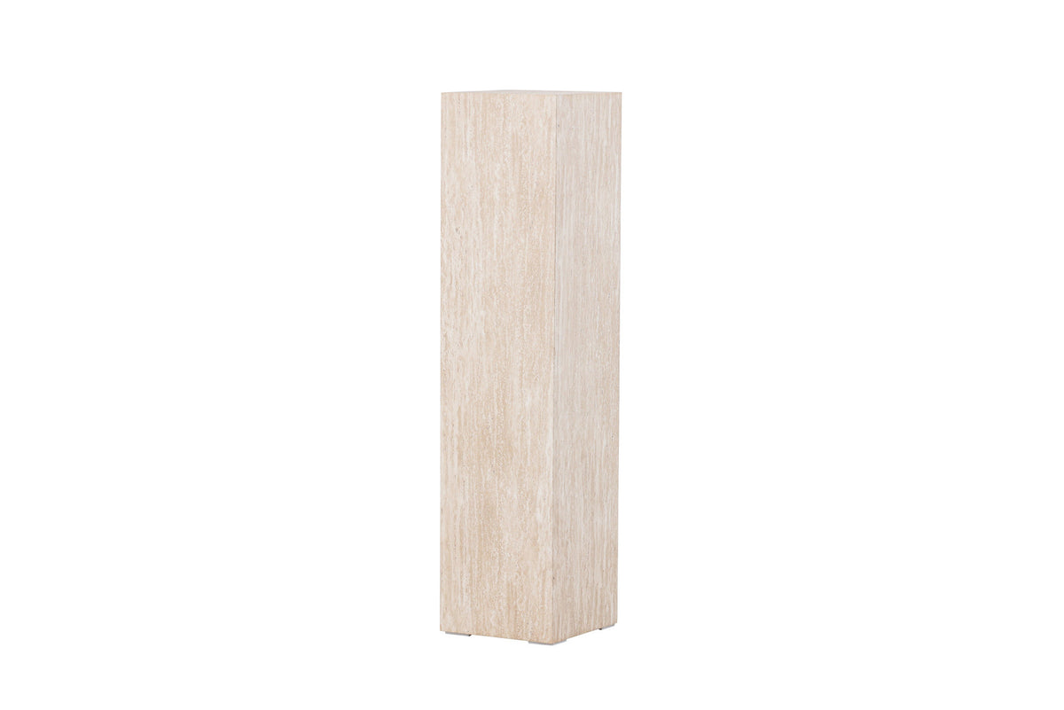 Ramsvik Sockel in Travertine look präsentiert im Onlineshop von KAQTU Design AG. Beistelltisch ist von Vind