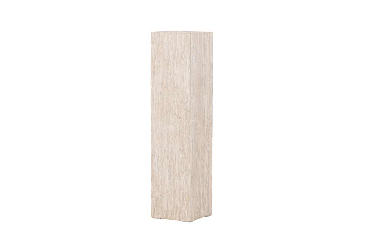 Ramsvik Sockel in Travertine look präsentiert im Onlineshop von KAQTU Design AG. Beistelltisch ist von Vind