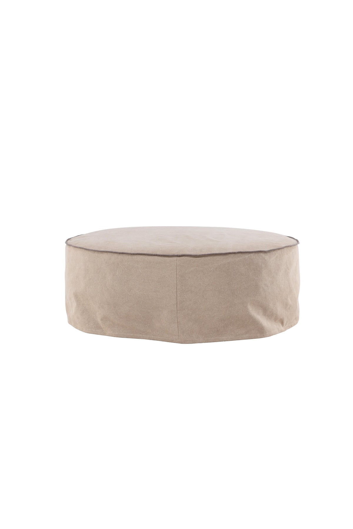 Vindö Ottoman ⌀101 in Brown Linen präsentiert im Onlineshop von KAQTU Design AG. Ottoman ist von Vind