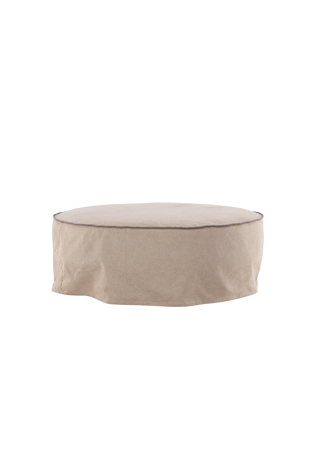Vindö Ottoman ⌀101 in Brown Linen präsentiert im Onlineshop von KAQTU Design AG. Ottoman ist von Vind