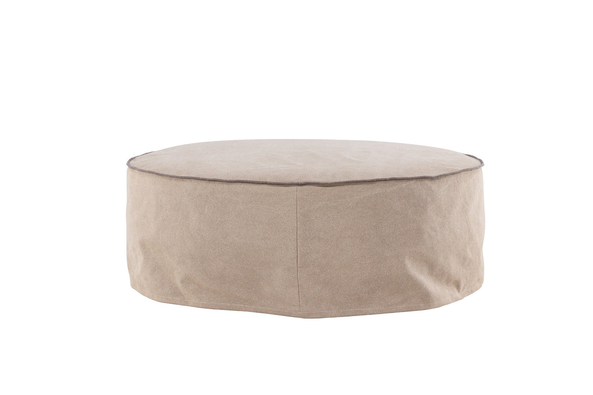 Vindö Ottoman ⌀101 in Brown Linen präsentiert im Onlineshop von KAQTU Design AG. Ottoman ist von Vind