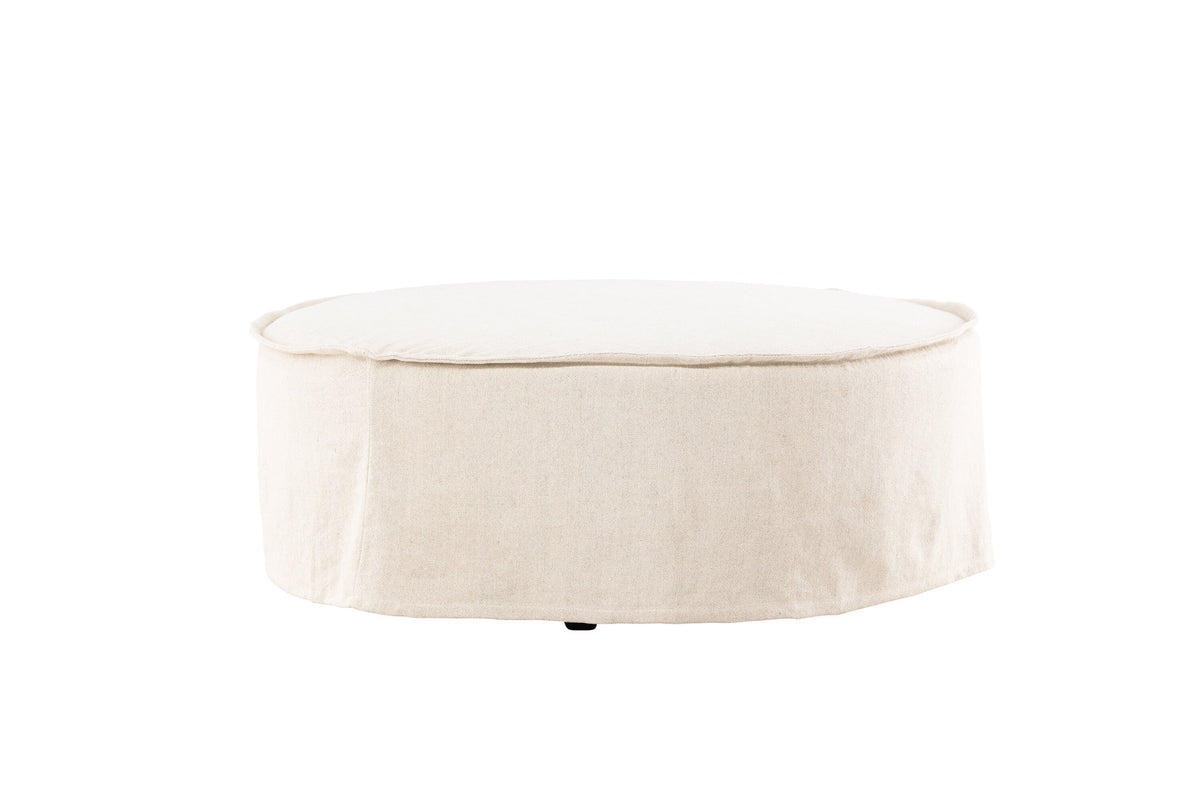 Vindö Ottoman ⌀101 in Beige Linen präsentiert im Onlineshop von KAQTU Design AG. Ottoman ist von Vind