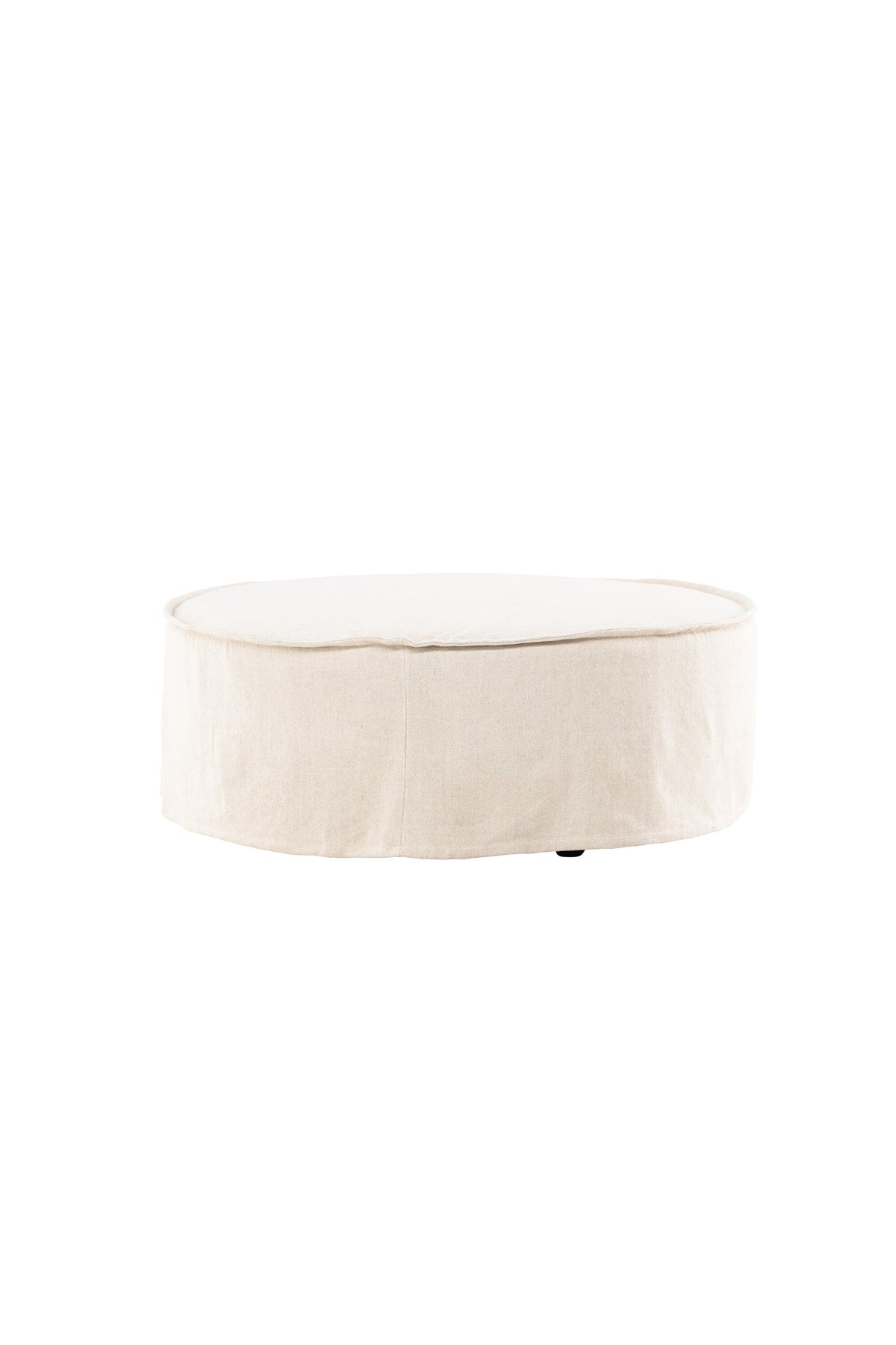 Vindö Ottoman ⌀101 in Beige Linen präsentiert im Onlineshop von KAQTU Design AG. Ottoman ist von Vind