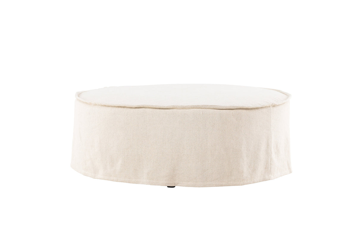 Vindö Ottoman ⌀101 in Beige Linen präsentiert im Onlineshop von KAQTU Design AG. Ottoman ist von Vind