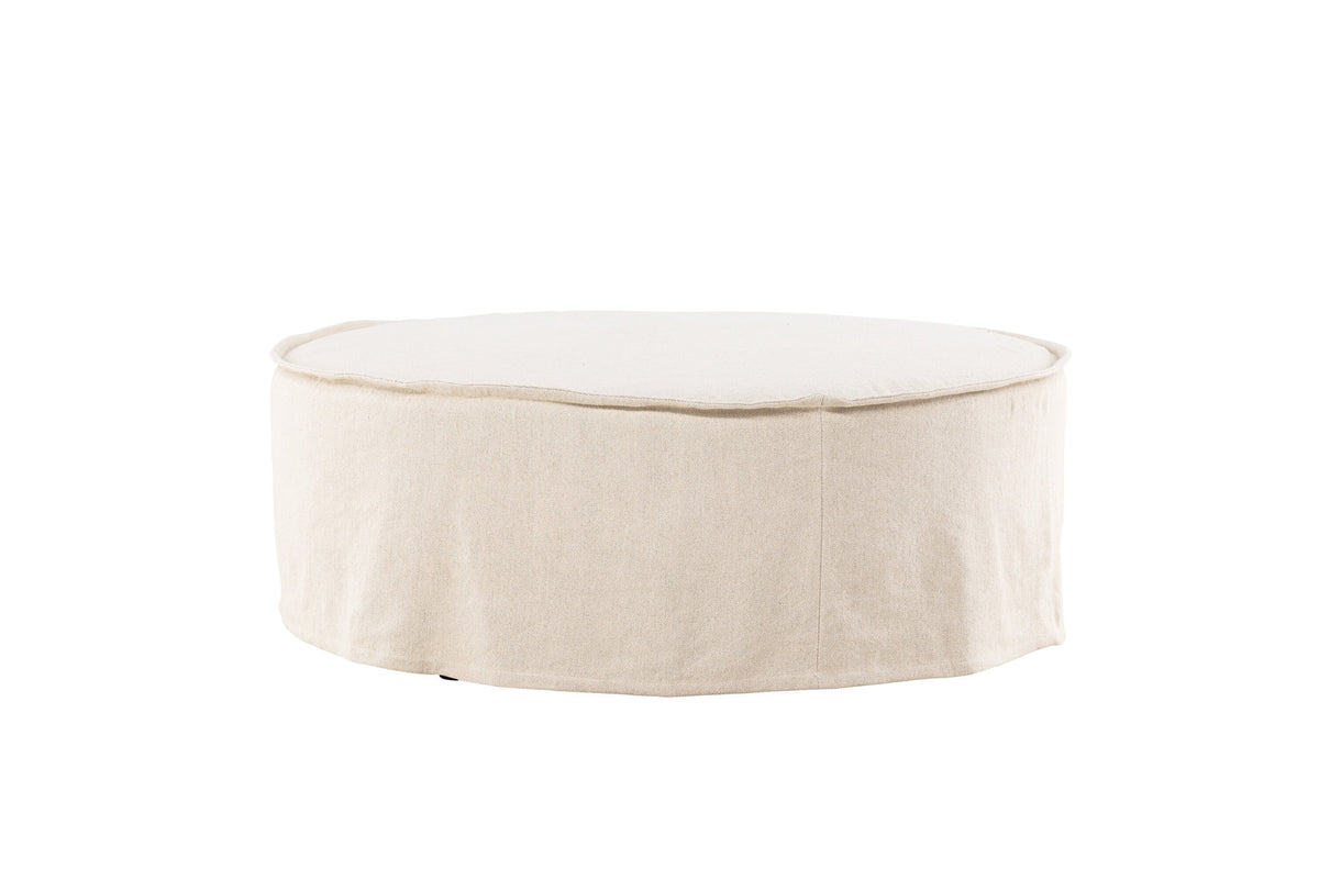 Vindö Ottoman ⌀101 in Beige Linen präsentiert im Onlineshop von KAQTU Design AG. Ottoman ist von Vind