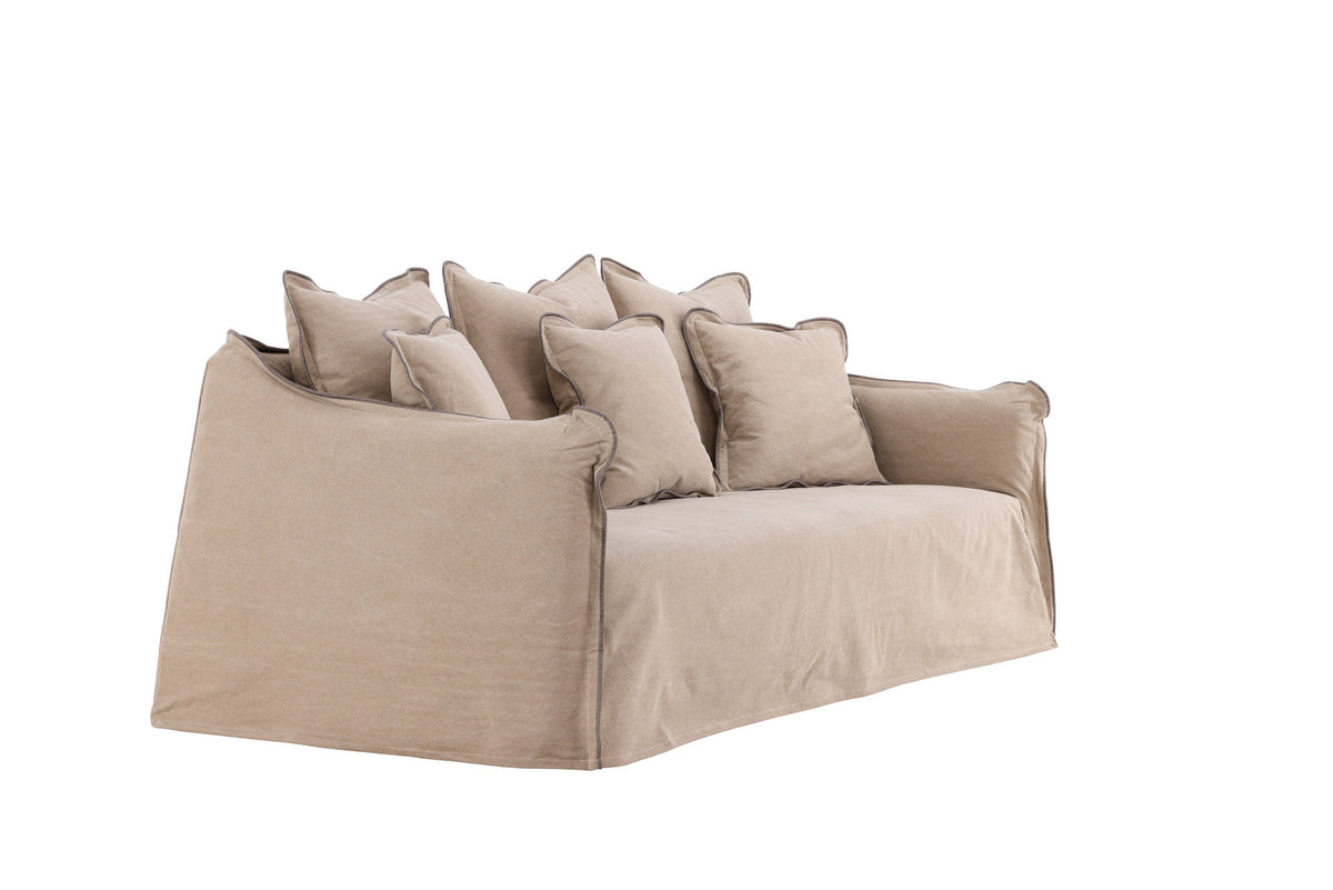 Oskarshamn 3 Seater Sofa in Beige/Brown präsentiert im Onlineshop von KAQTU Design AG. 3er Sofa ist von Vind