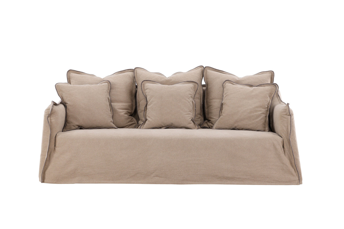 Oskarshamn 3 Seater Sofa in Beige/Brown präsentiert im Onlineshop von KAQTU Design AG. 3er Sofa ist von Vind