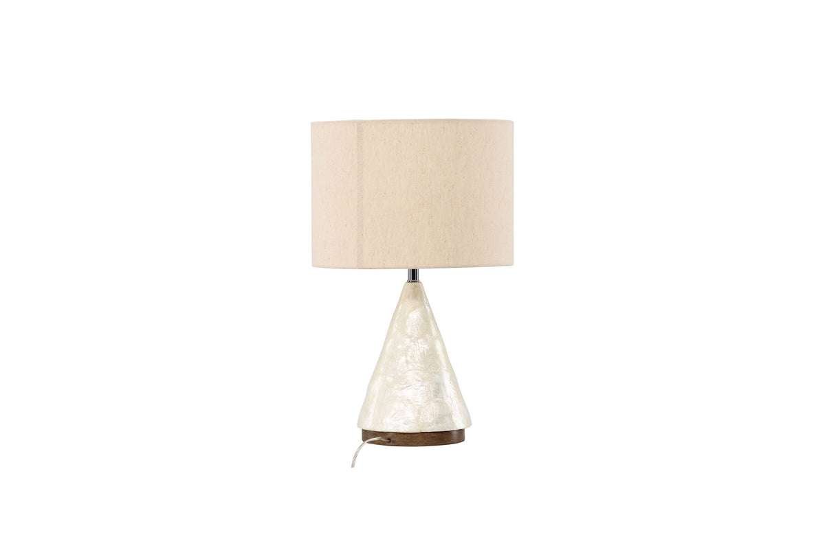 Donsö Tischleuchte ⌀35 in Capiz / Natural präsentiert im Onlineshop von KAQTU Design AG. Tischleuchte ist von Vind