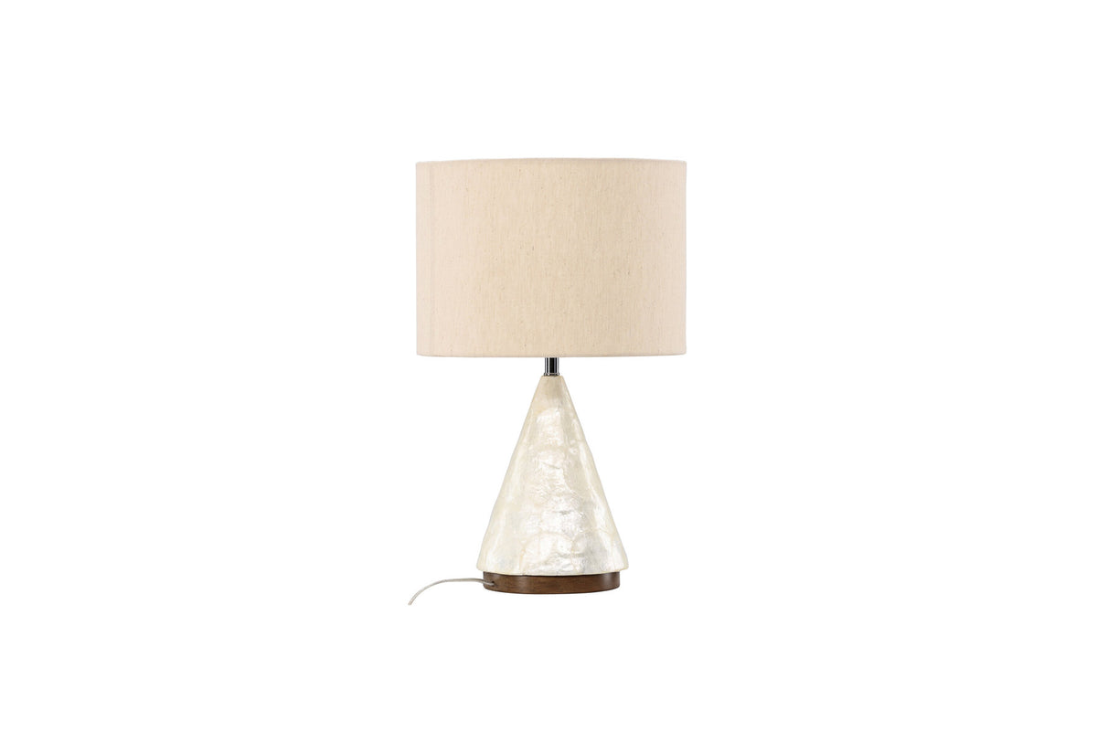 Donsö Tischleuchte ⌀35 in Capiz / Natural präsentiert im Onlineshop von KAQTU Design AG. Tischleuchte ist von Vind