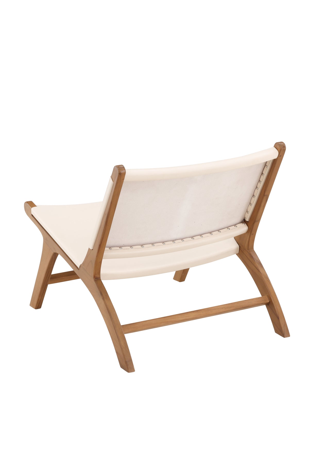 Rike Lounge Chair in Teak / Cream PU Leather präsentiert im Onlineshop von KAQTU Design AG. Sessel ist von Vind