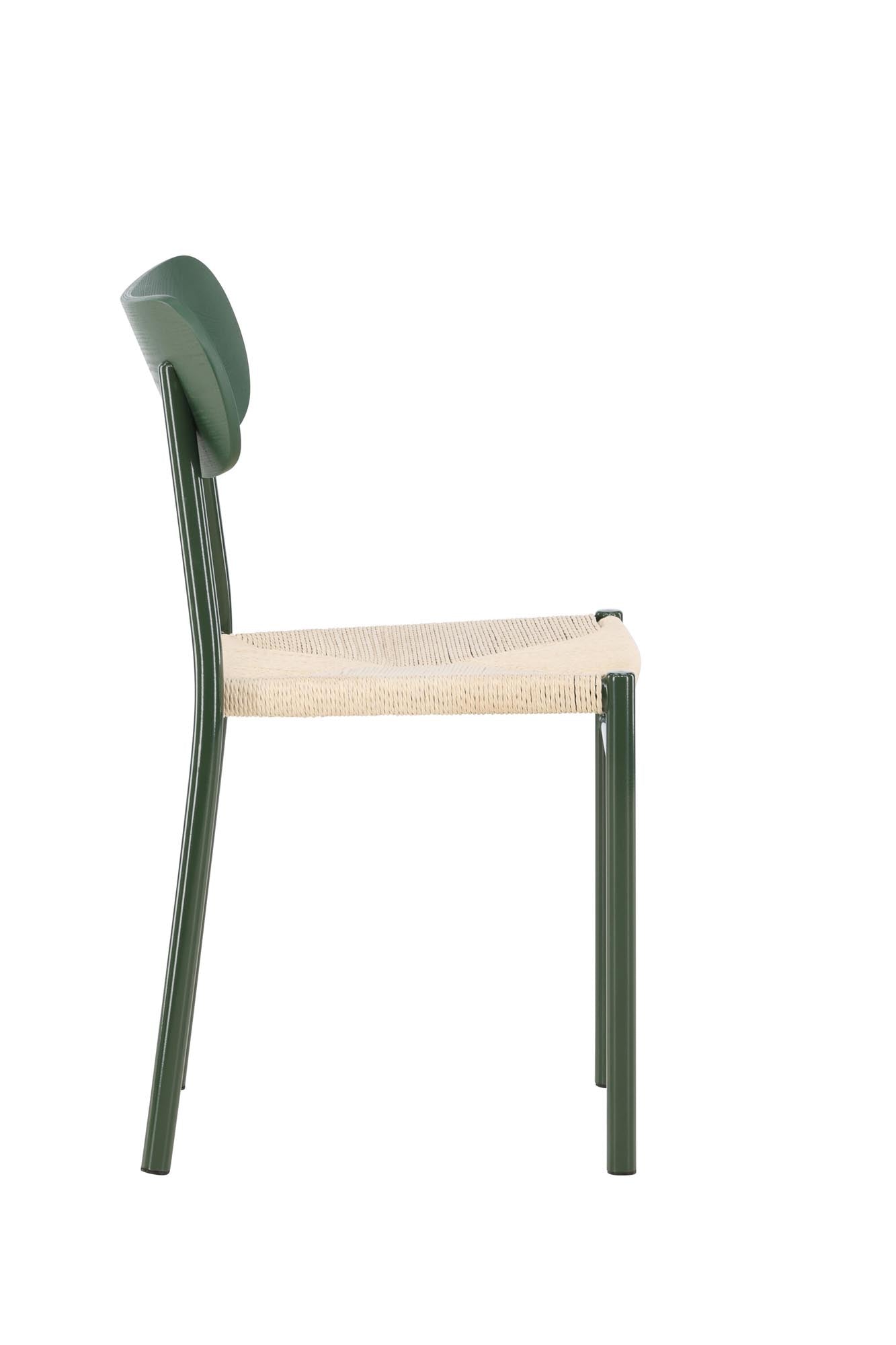 Polly Esszimmerstuhl in Grün präsentiert im Onlineshop von KAQTU Design AG. Stuhl ist von Venture Home