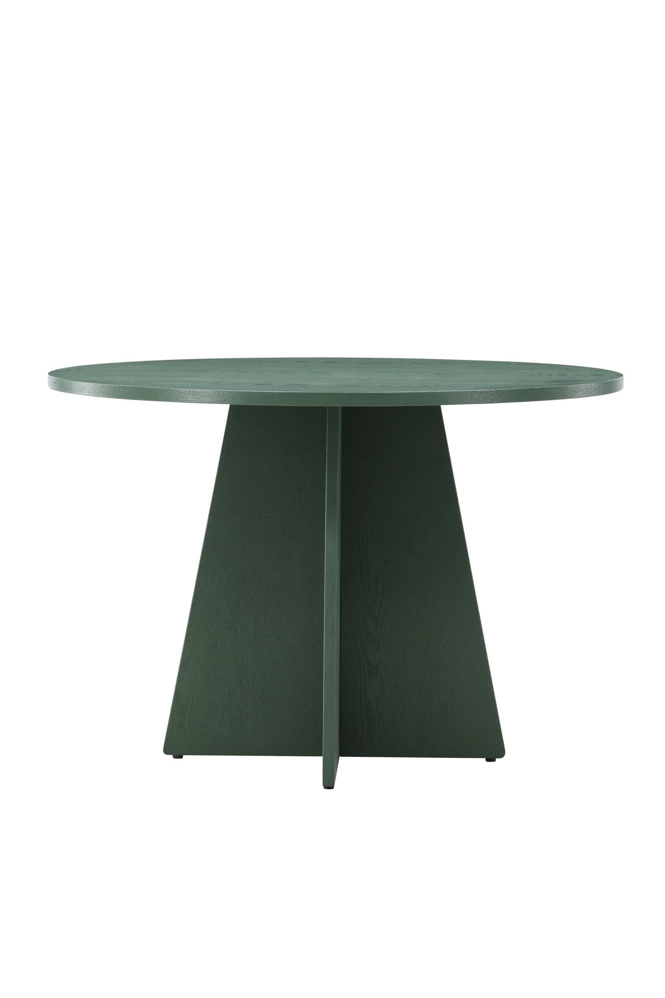 Eleganter Bootcut-Esstisch von Venture Home in stilvollem Olivgrün. Runde Tischplatte, robuste Bauweise und pflegeleicht – ideal für gesellige Abende!