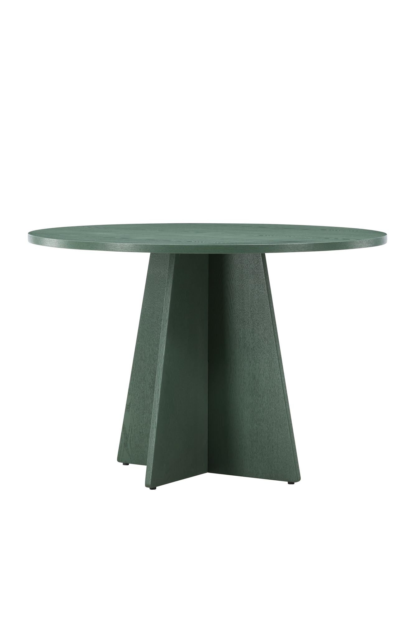 Moderner Bootcut-Esstisch von Venture Home in elegantem Olivgrün. Runde Form, hochwertige Materialien und pflegeleichte Oberfläche – perfekt für Ihr Esszimmer!