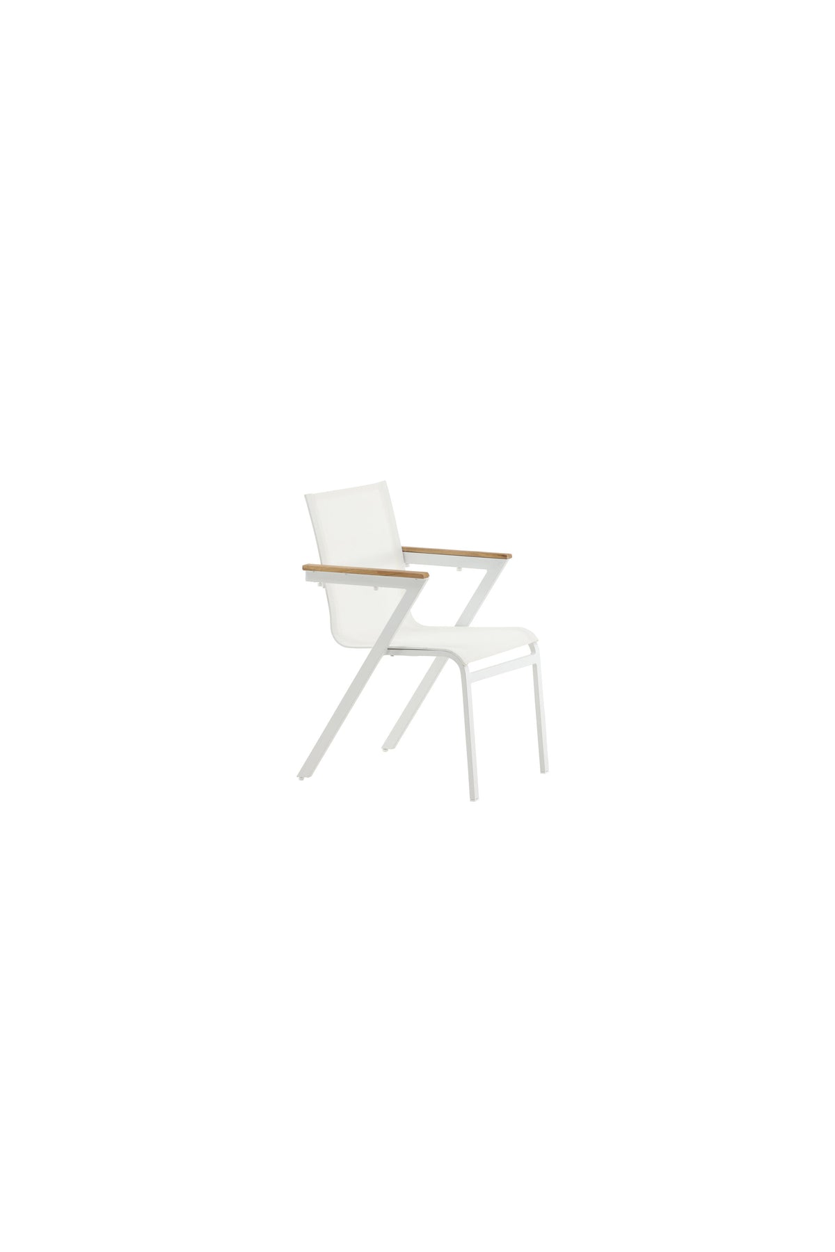 Mexiko Gartenstuhl in Weiss präsentiert im Onlineshop von KAQTU Design AG. Gartenstuhl mit Armlehnen ist von Venture Home