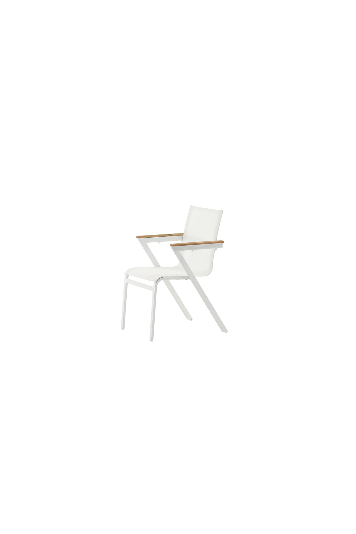 Mexiko Gartenstuhl in Weiss präsentiert im Onlineshop von KAQTU Design AG. Gartenstuhl mit Armlehnen ist von Venture Home