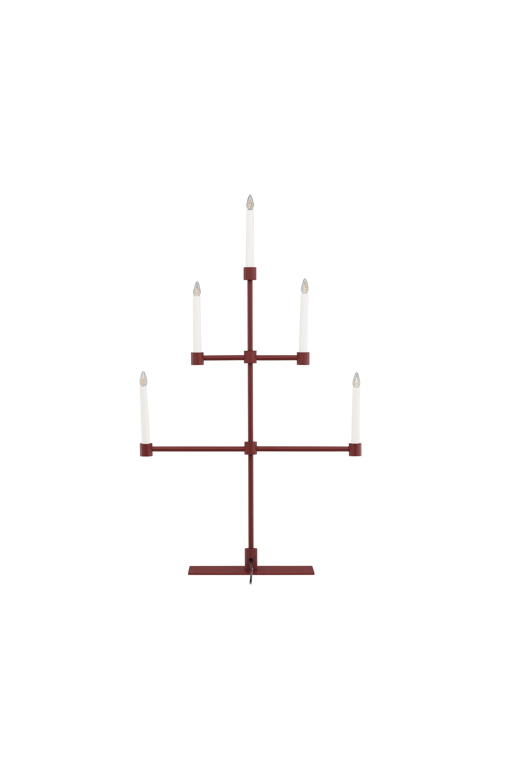 Avoriaz Tischleuchte in Rot-Weiss präsentiert im Onlineshop von KAQTU Design AG. Tischleuchte ist von Venture Home