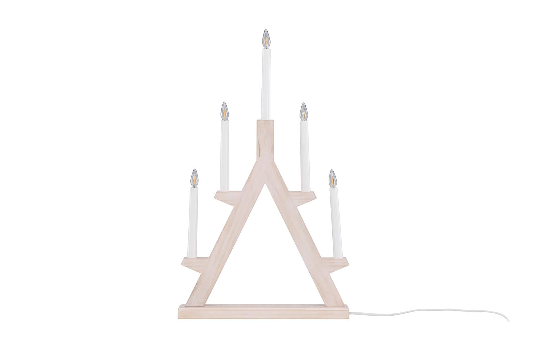 Stilvolle Val Thorens Tischlampe aus Glas und Holz von Vind.