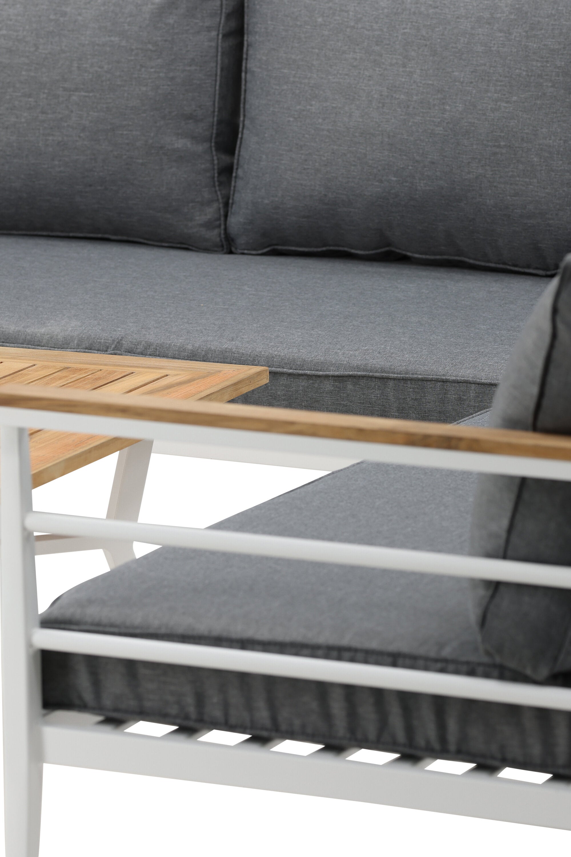 Mexiko Ecksofa Outdoorset 80cm in Weiss präsentiert im Onlineshop von KAQTU Design AG. Loungeset ist von Venture Home