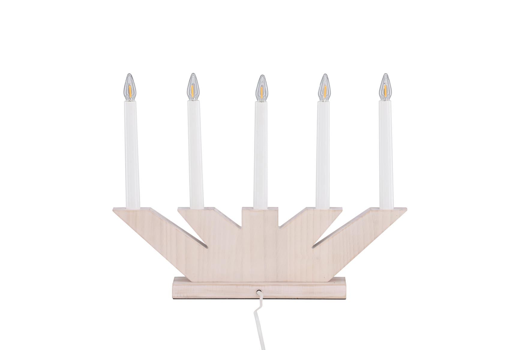 Verbier Tischleuchte von Vind: Modernes Design aus Holz und Glas.