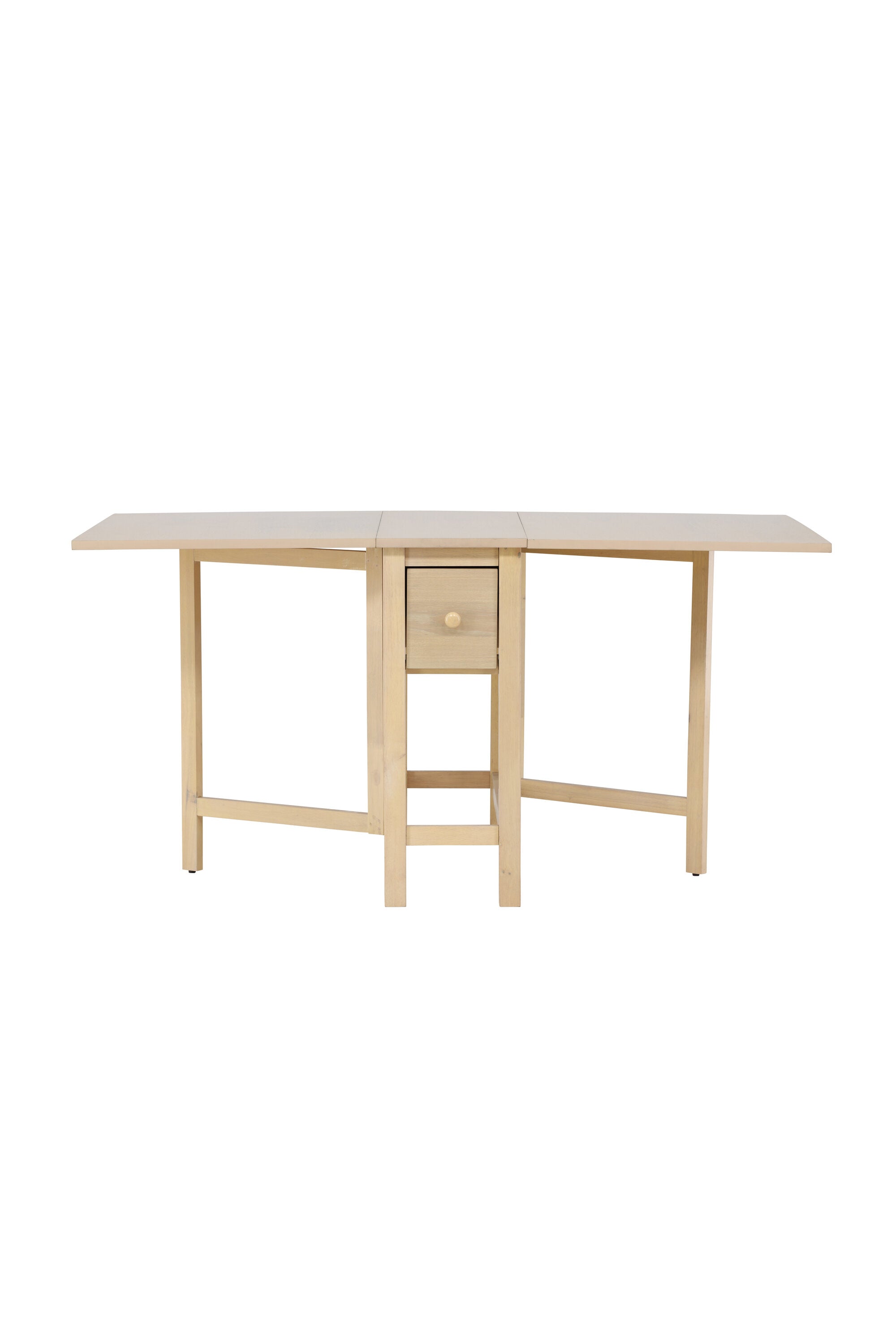 Edward Esstisch von Venture Home: Rechteckig, elegantes weißgewaschenes Finish, ideal für kleine und große Räume, flexibel erweiterbar.