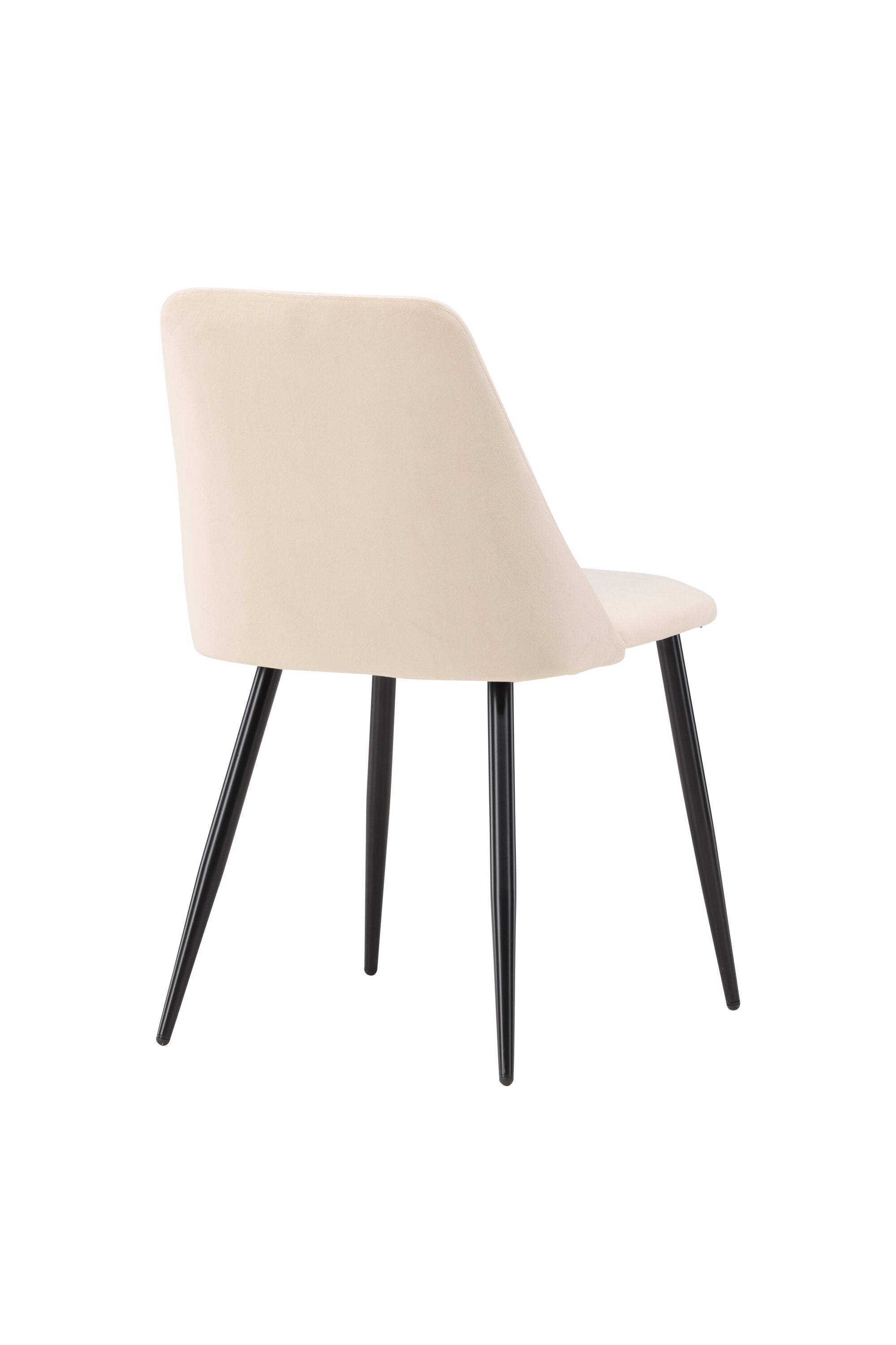 Eleganter Esszimmerstuhl mit samtigem Bezug, ergonomischem Design und stabilen Beinen für stilvollen Komfort.