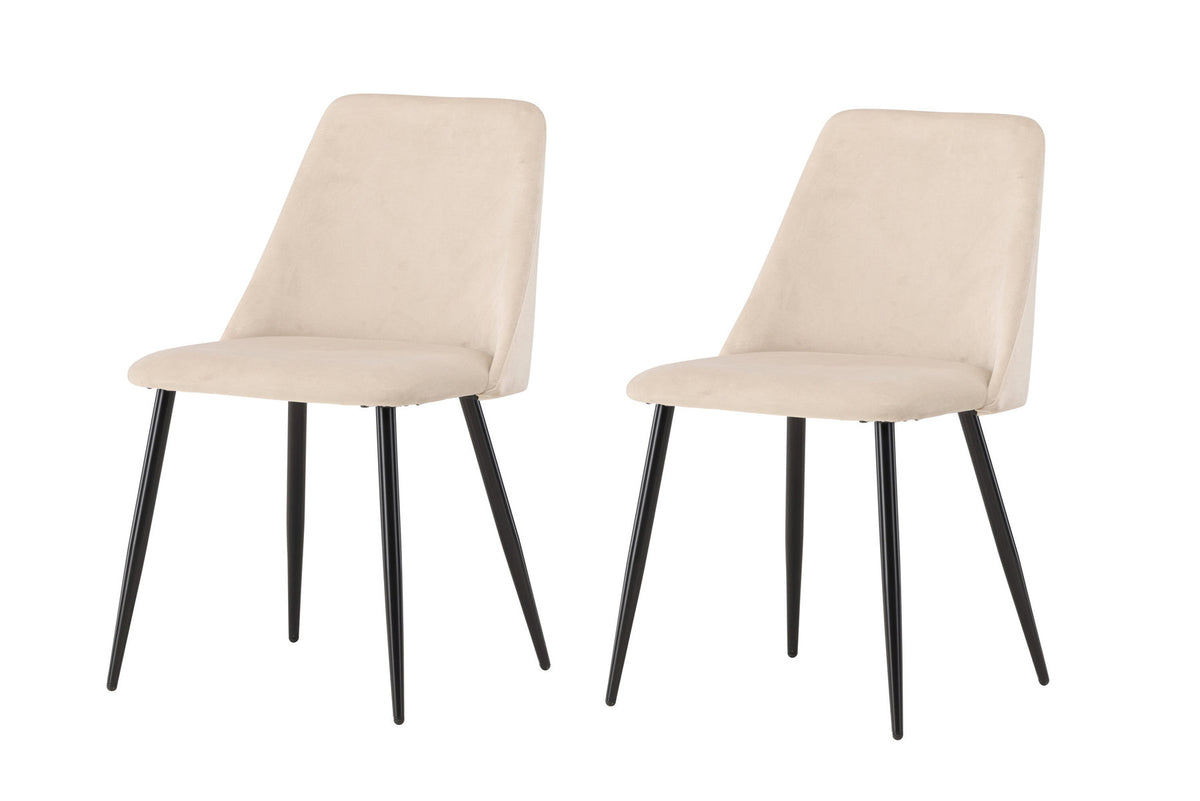 Nacht Esszimmerstuhl in Beige präsentiert im Onlineshop von KAQTU Design AG. Stuhl ist von Venture Home