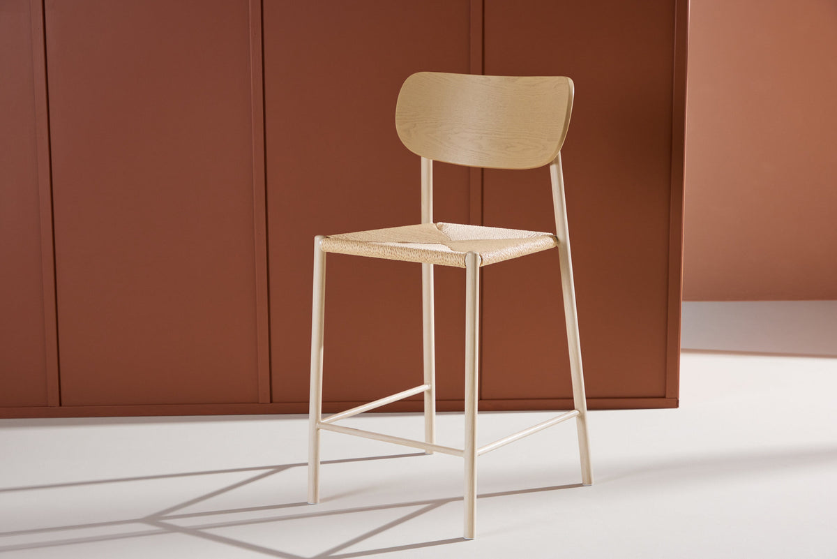 Polly Barstuhl in Beige präsentiert im Onlineshop von KAQTU Design AG. Barstuhl ist von Venture Home
