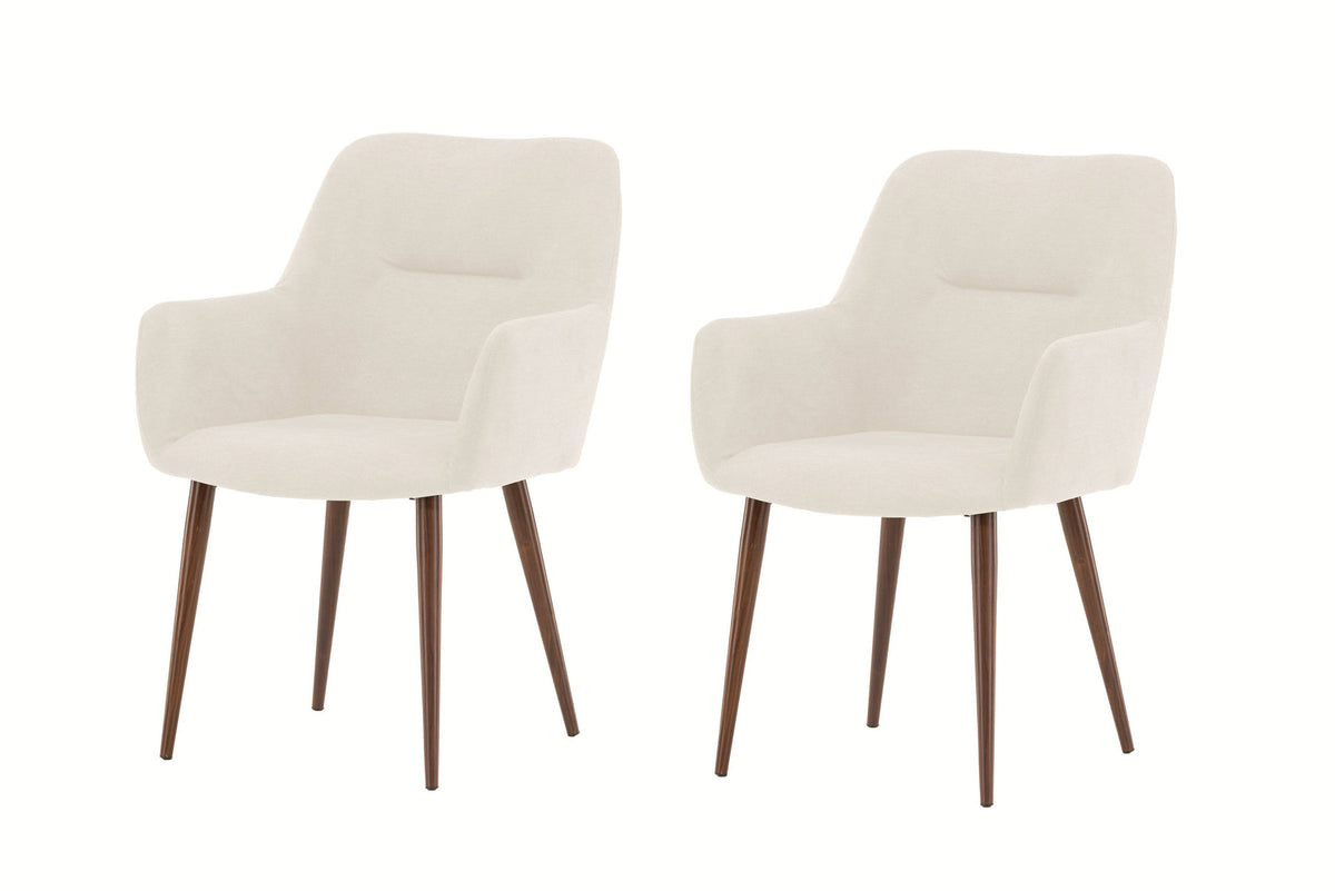 Tomorrow Esszimmerstuhl in Beige präsentiert im Onlineshop von KAQTU Design AG. Stuhl mit Armlehne ist von Venture Home