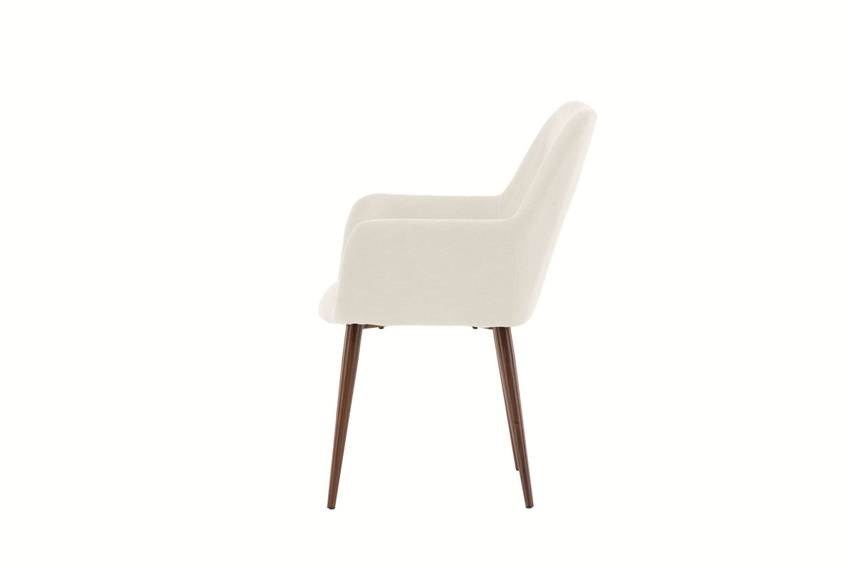 Tomorrow Esszimmerstuhl in Beige präsentiert im Onlineshop von KAQTU Design AG. Stuhl mit Armlehne ist von Venture Home