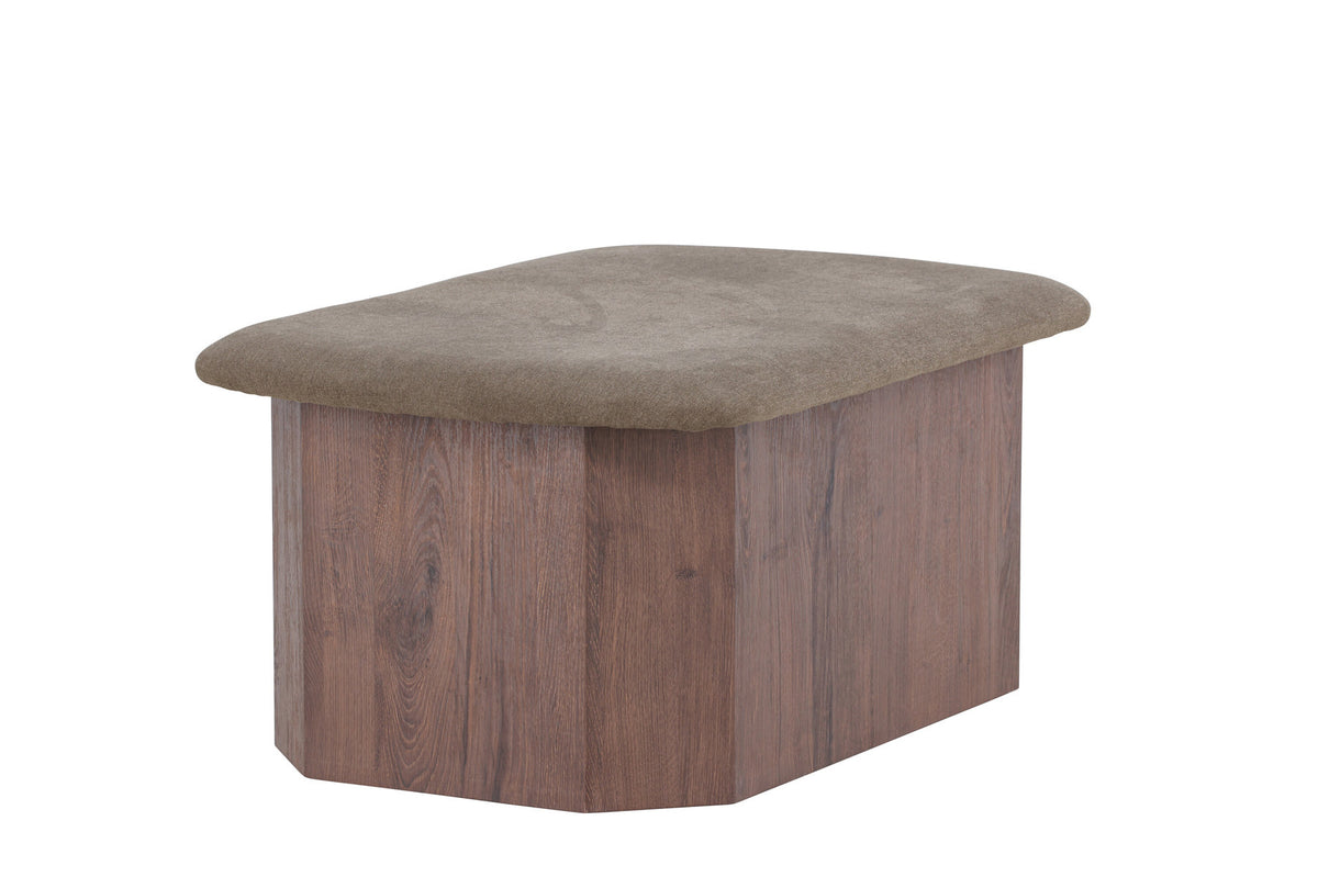 Todd Ottoman in Braun präsentiert im Onlineshop von KAQTU Design AG. Ottoman ist von Venture Home