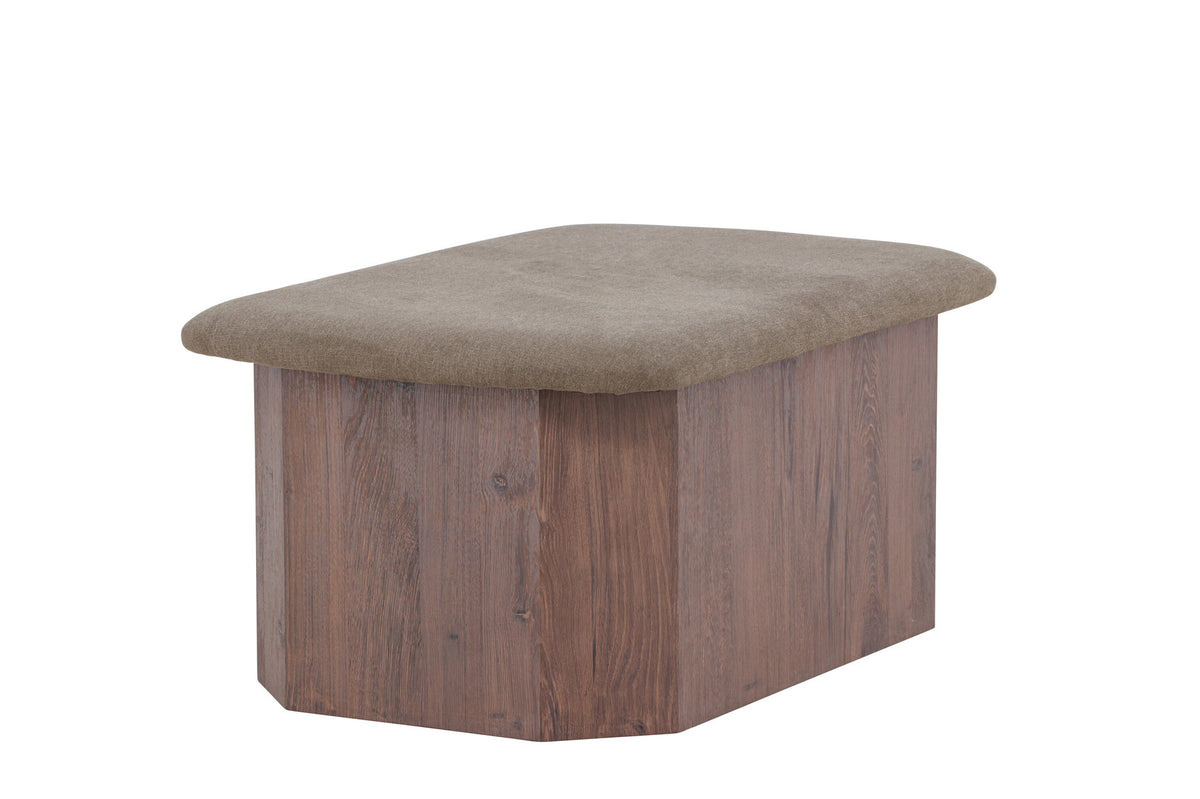 Todd Ottoman in Braun präsentiert im Onlineshop von KAQTU Design AG. Ottoman ist von Venture Home