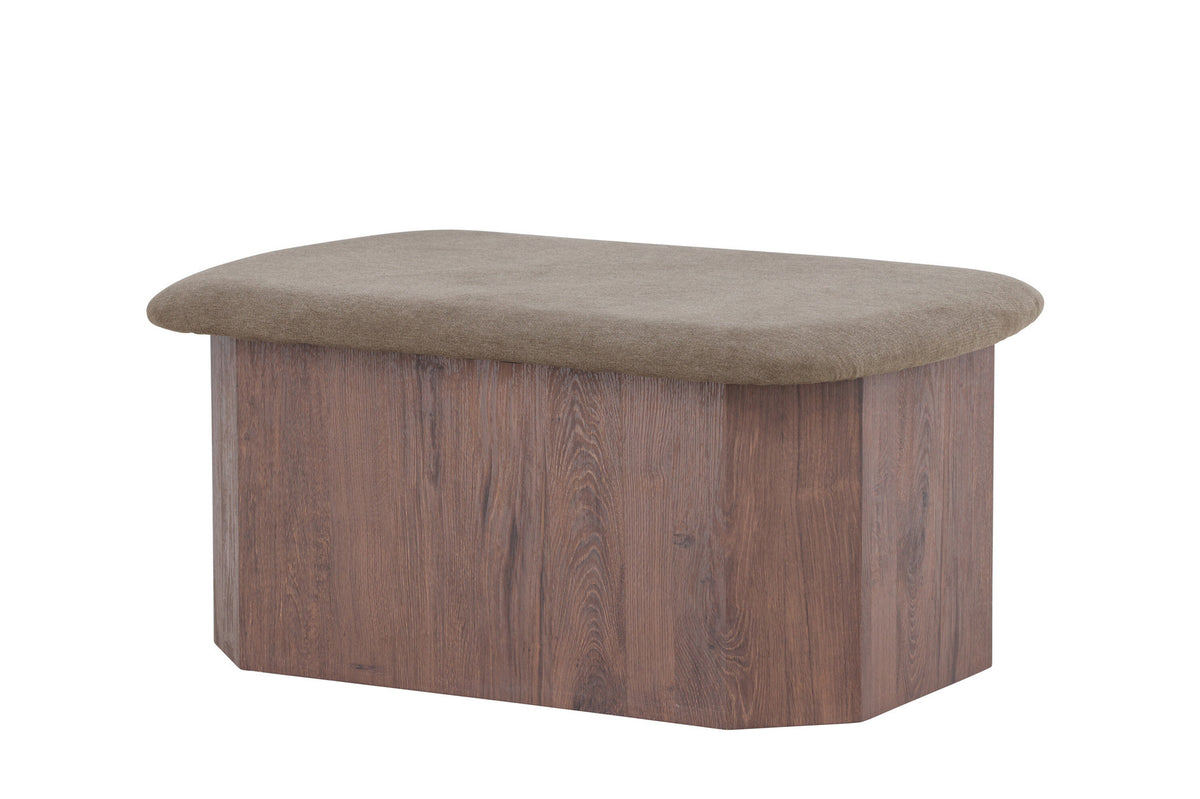 Todd Ottoman in Braun präsentiert im Onlineshop von KAQTU Design AG. Ottoman ist von Venture Home
