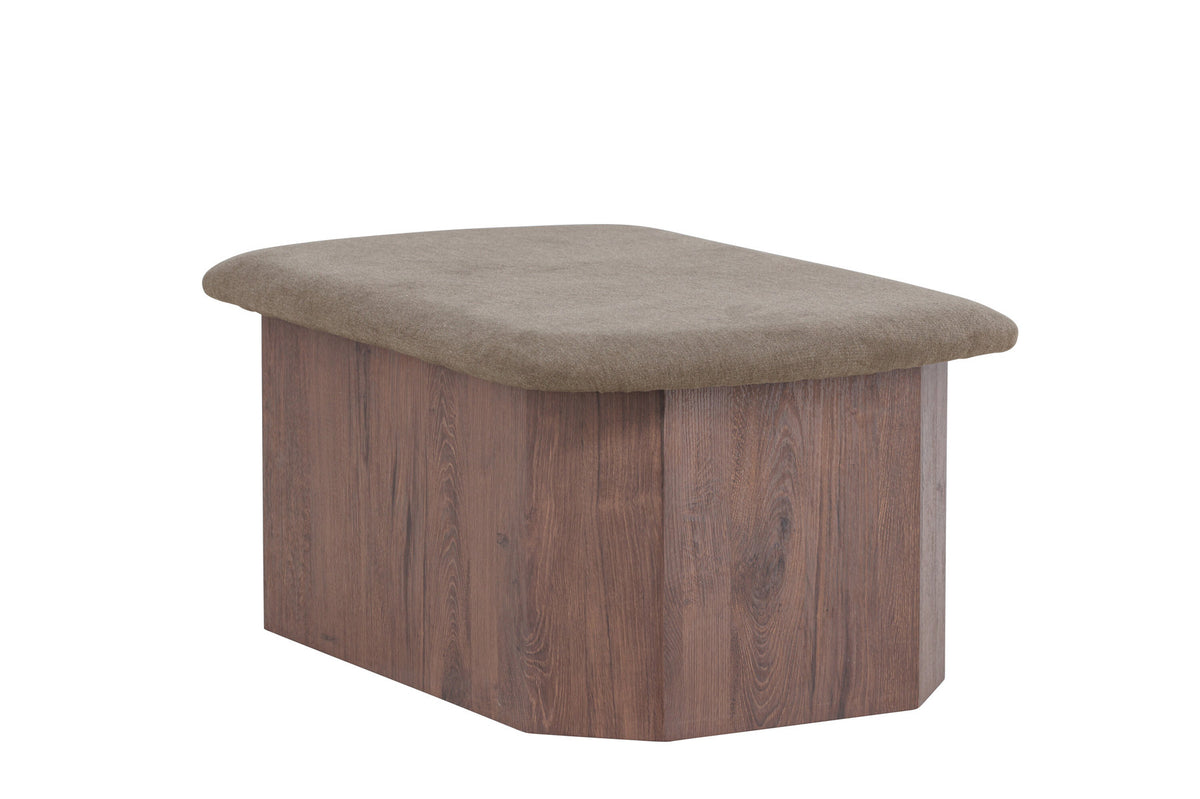 Todd Ottoman in Braun präsentiert im Onlineshop von KAQTU Design AG. Ottoman ist von Venture Home