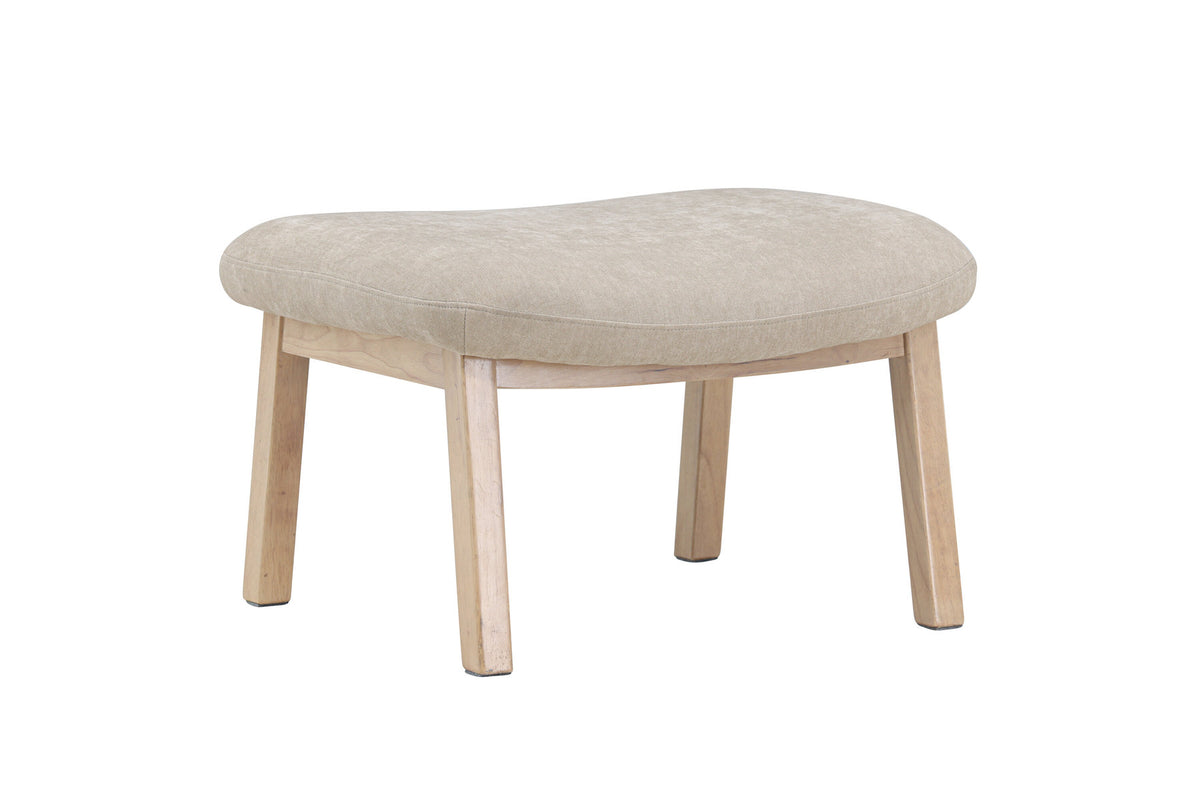 Rile Ottoman in Beige präsentiert im Onlineshop von KAQTU Design AG. ist von Venture Home