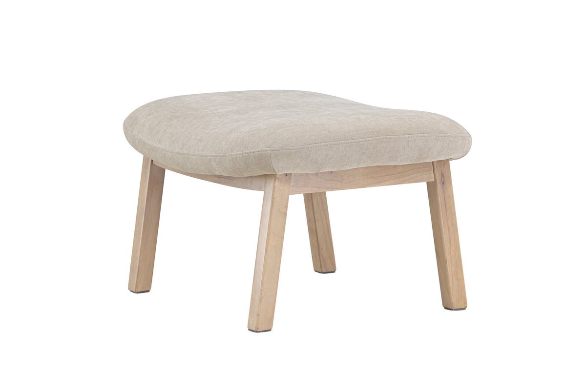 Rile Ottoman in Beige präsentiert im Onlineshop von KAQTU Design AG. ist von Venture Home