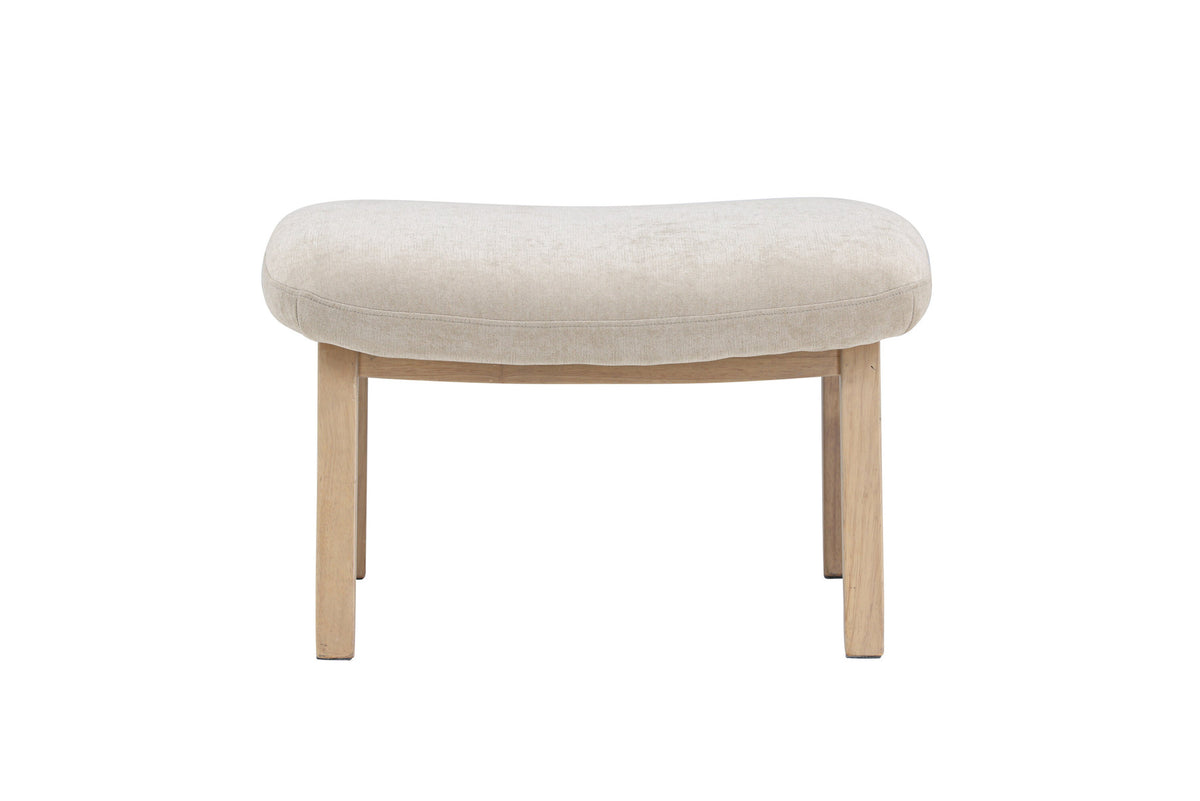 Rile Ottoman in Beige präsentiert im Onlineshop von KAQTU Design AG. ist von Venture Home