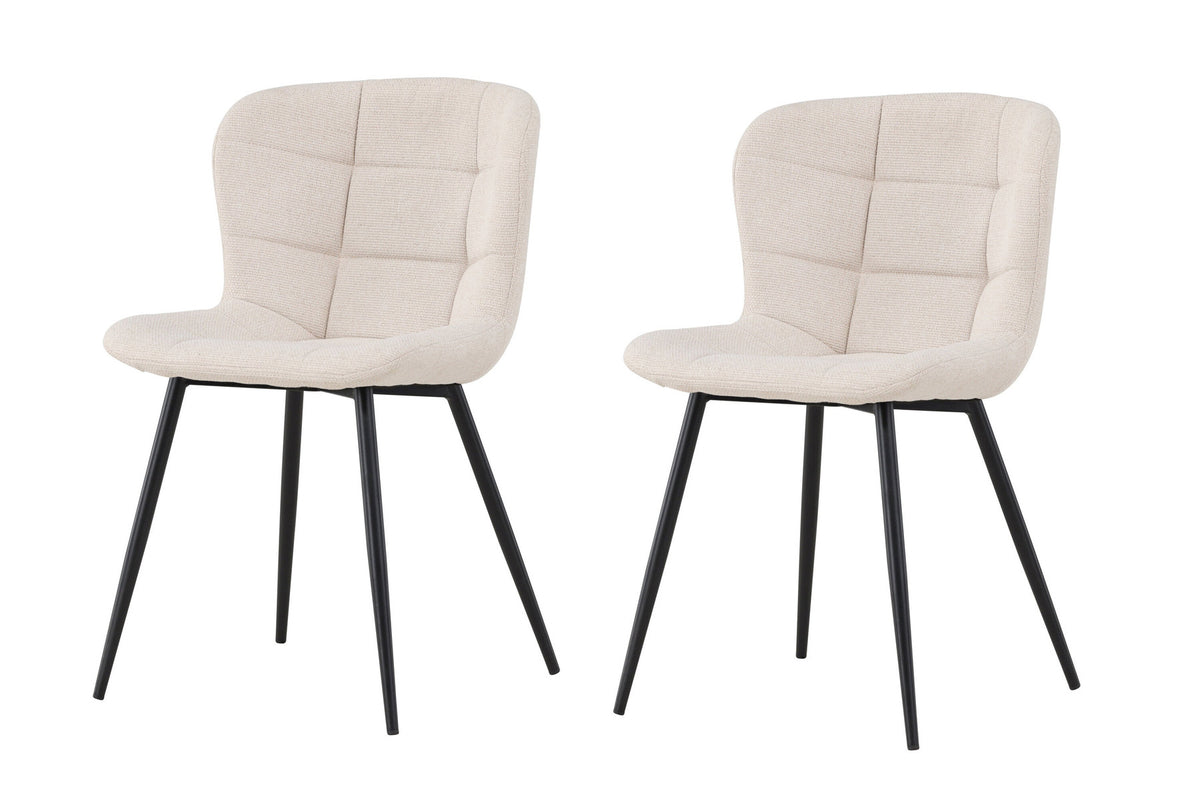 Lily Esszimmerstuhl in Beige präsentiert im Onlineshop von KAQTU Design AG. Stuhl ist von Venture Home