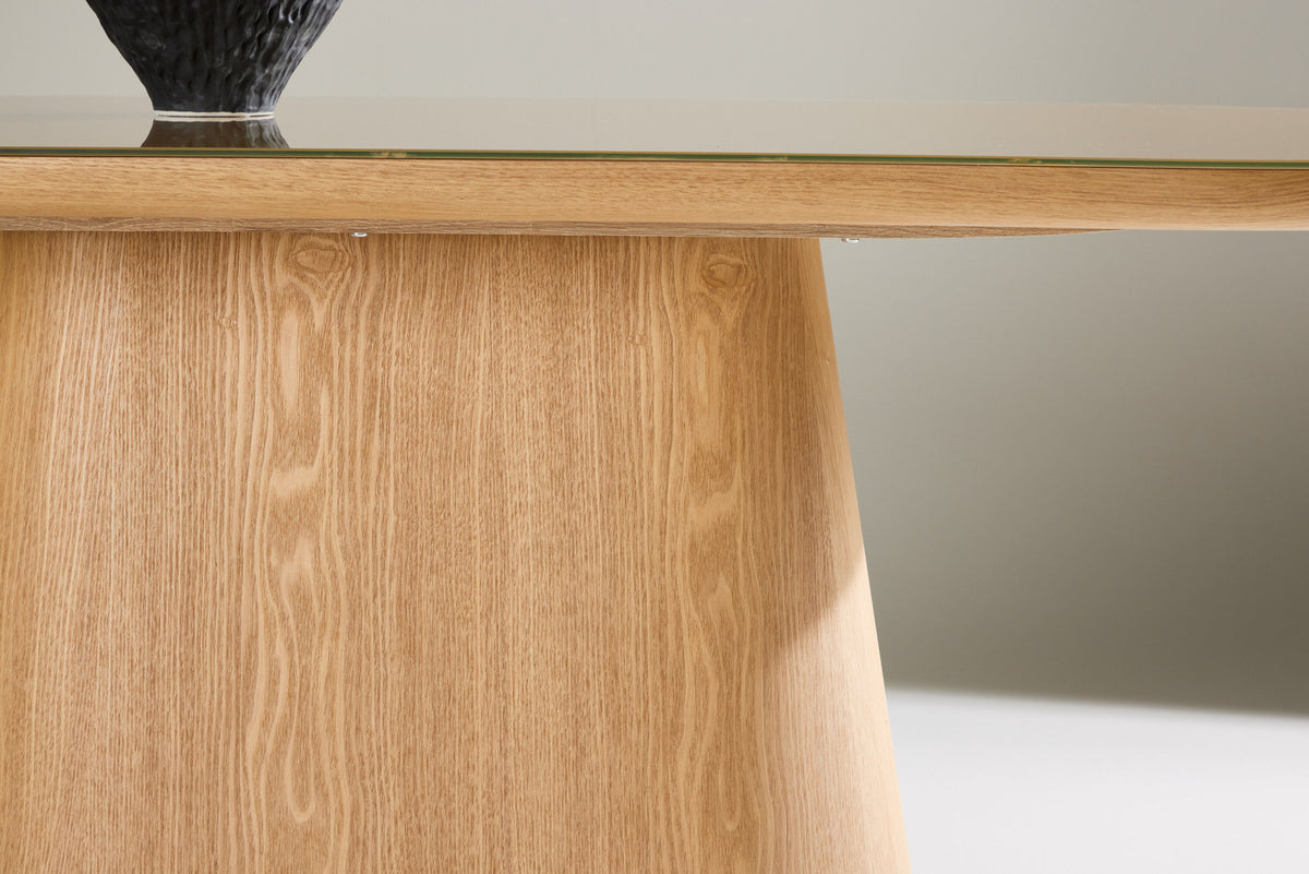 Castor ovaler Esstisch in Nature präsentiert im Onlineshop von KAQTU Design AG. Esstisch ist von Venture Home