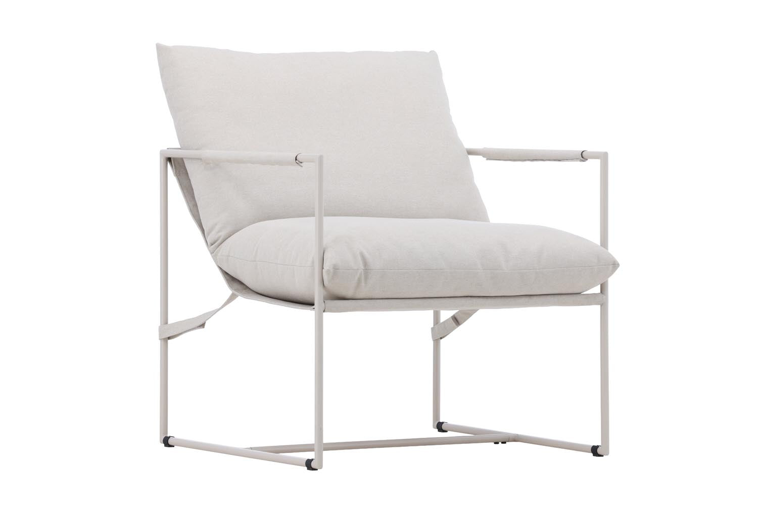 Joline Armlehnstuhl in Beige präsentiert im Onlineshop von KAQTU Design AG. Stuhl mit Armlehne ist von Venture Home