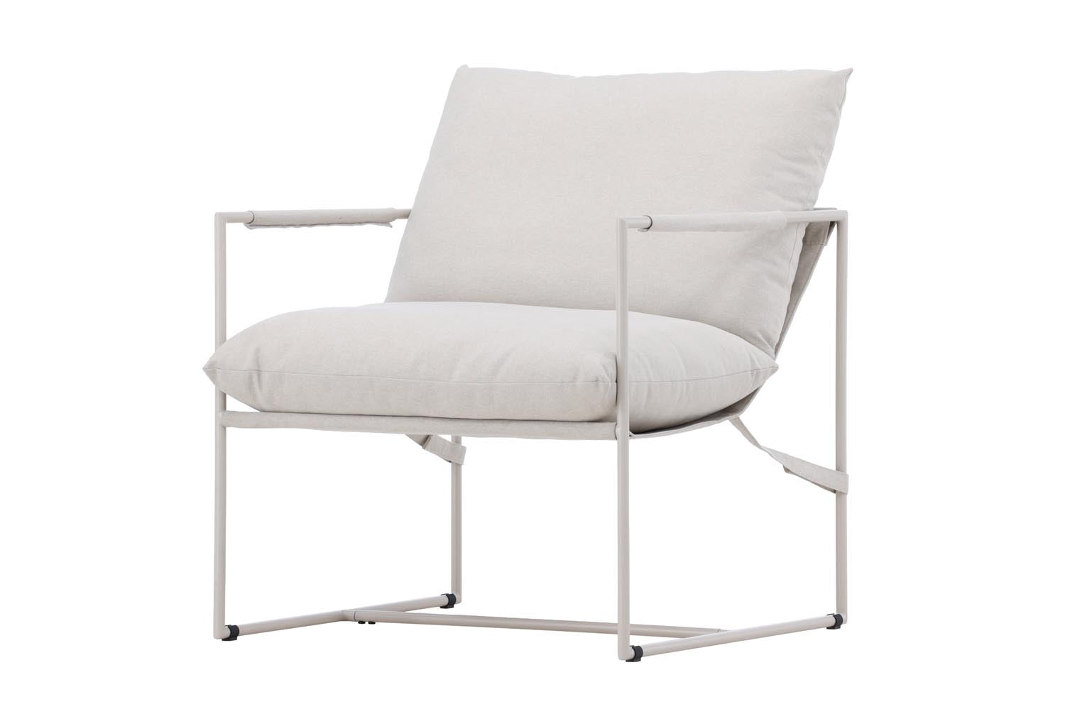 Joline Armlehnstuhl in Beige präsentiert im Onlineshop von KAQTU Design AG. Stuhl mit Armlehne ist von Venture Home