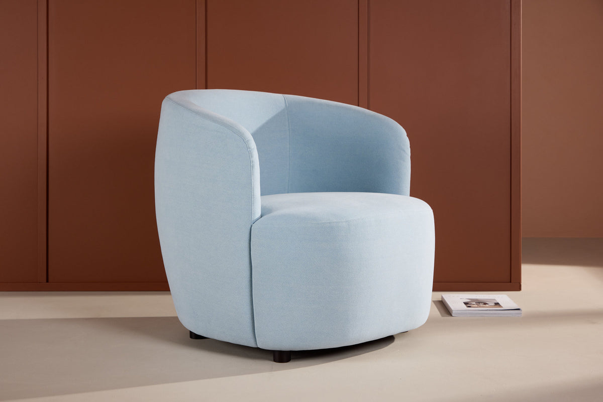 Bobbo Sessel in Blue präsentiert im Onlineshop von KAQTU Design AG. Sessel mit Armlehnen ist von Venture Home