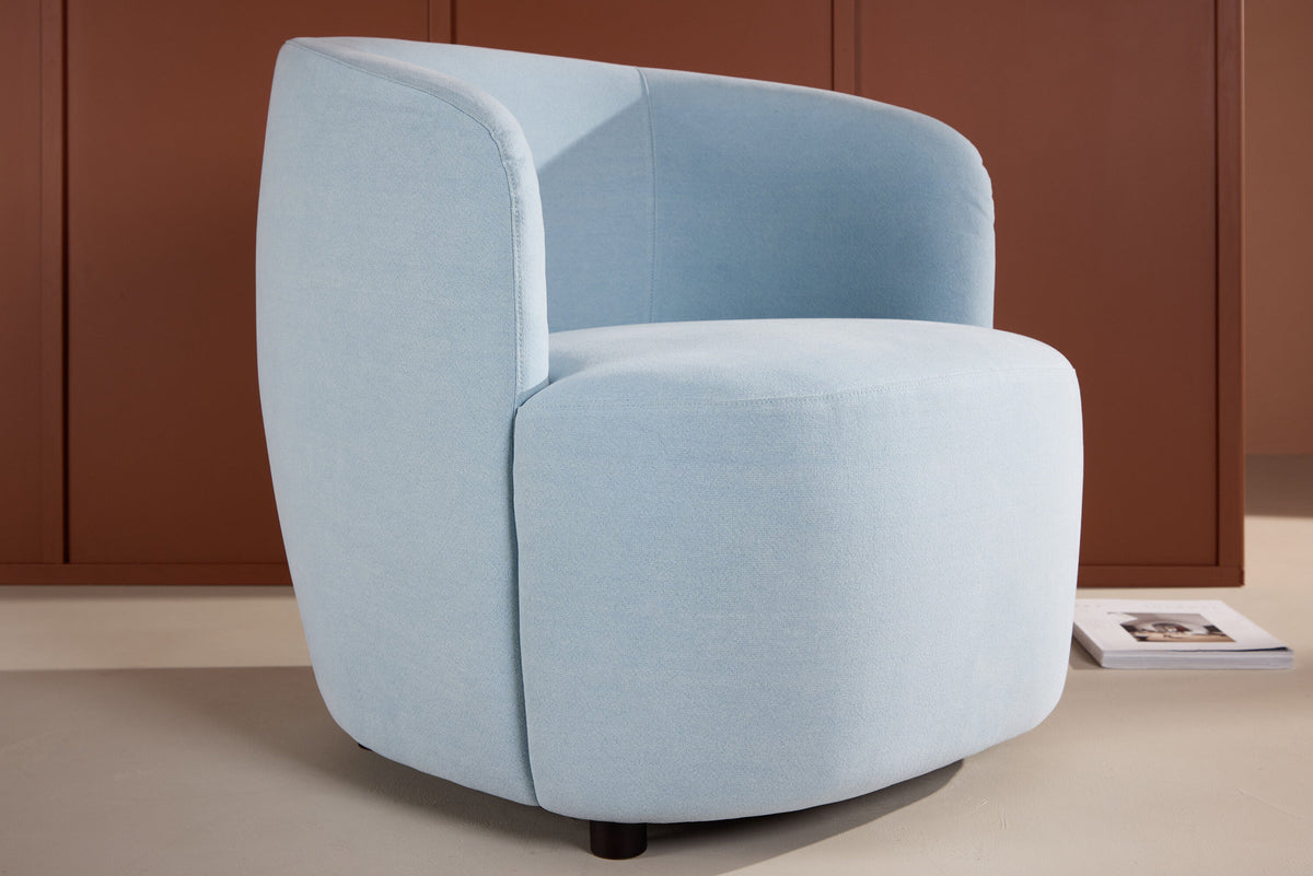 Bobbo Sessel in Blue präsentiert im Onlineshop von KAQTU Design AG. Sessel mit Armlehnen ist von Venture Home