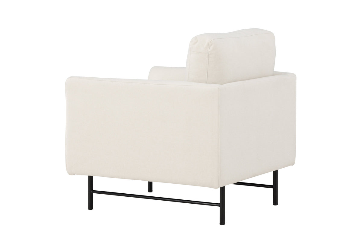 Sessel Sky in White präsentiert im Onlineshop von KAQTU Design AG. Sessel mit Armlehnen ist von Venture Home