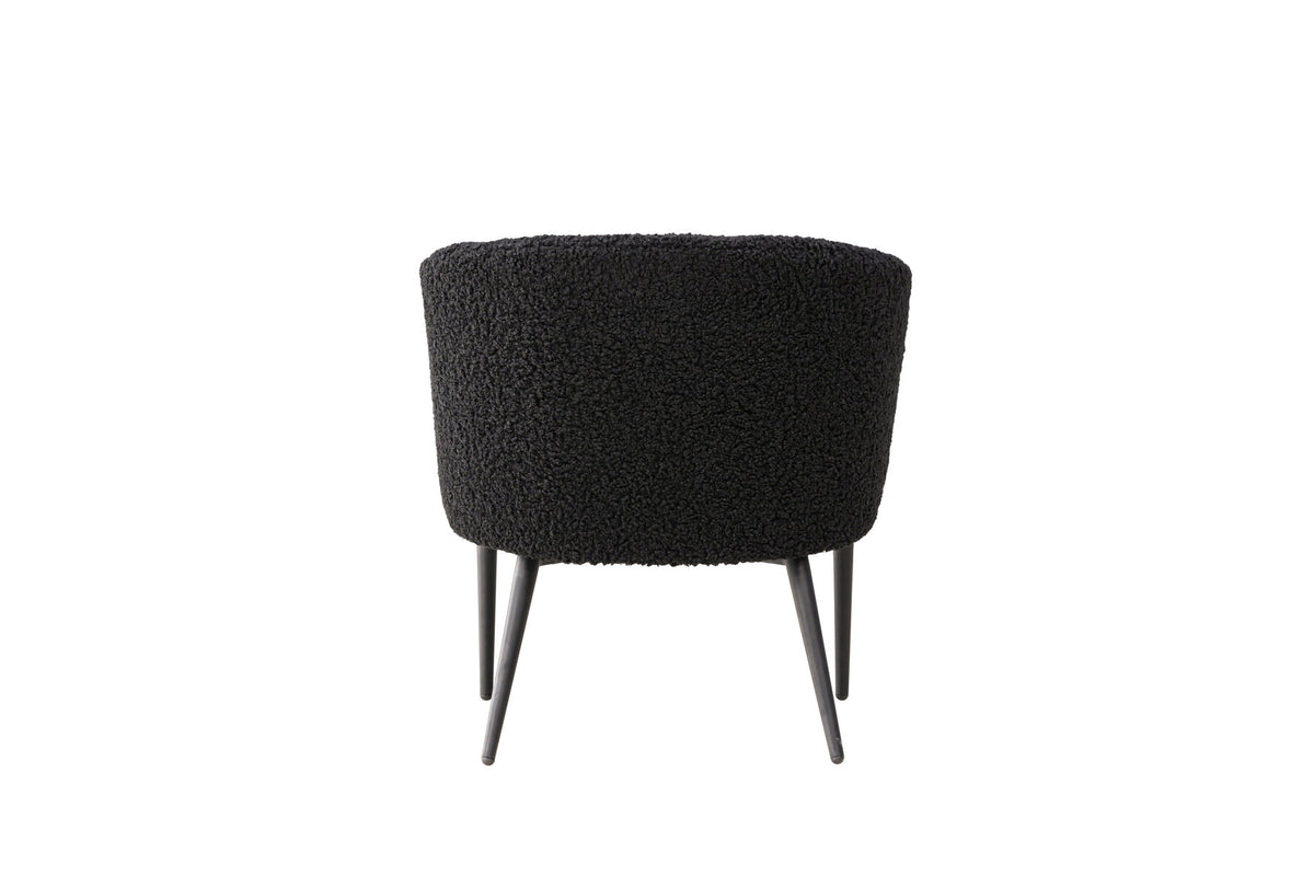 Fluffy Sessel in Schwarz präsentiert im Onlineshop von KAQTU Design AG. Sessel mit Armlehnen ist von Venture Home