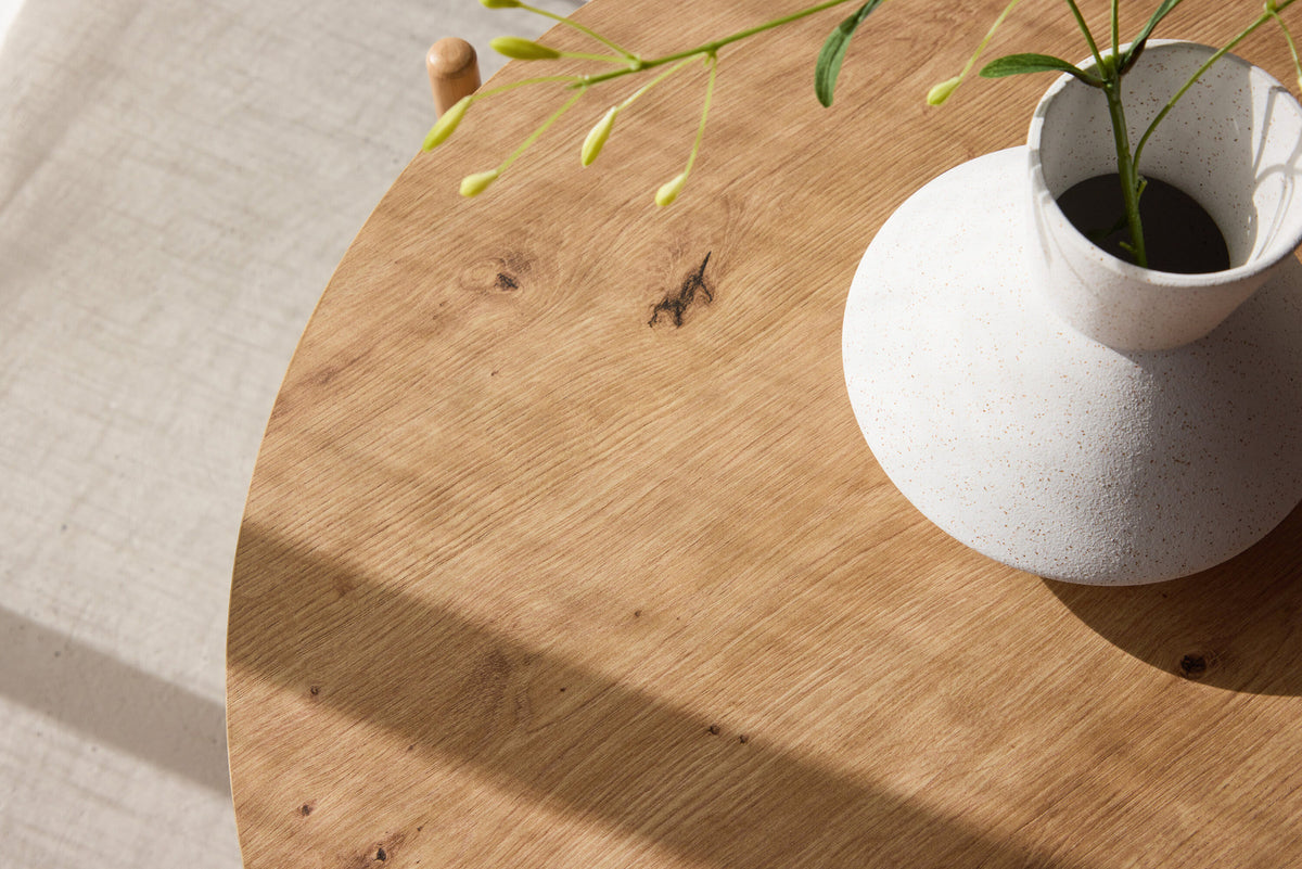Rubbo Sofatisch in Natur präsentiert im Onlineshop von KAQTU Design AG. Beistelltisch ist von Venture Home
