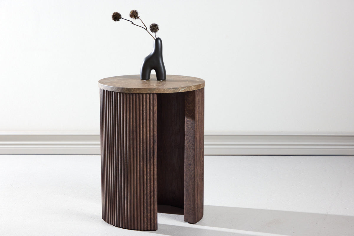 Bristol Beistelltisch φ40 in Mokka präsentiert im Onlineshop von KAQTU Design AG. Beistelltisch ist von Venture Home