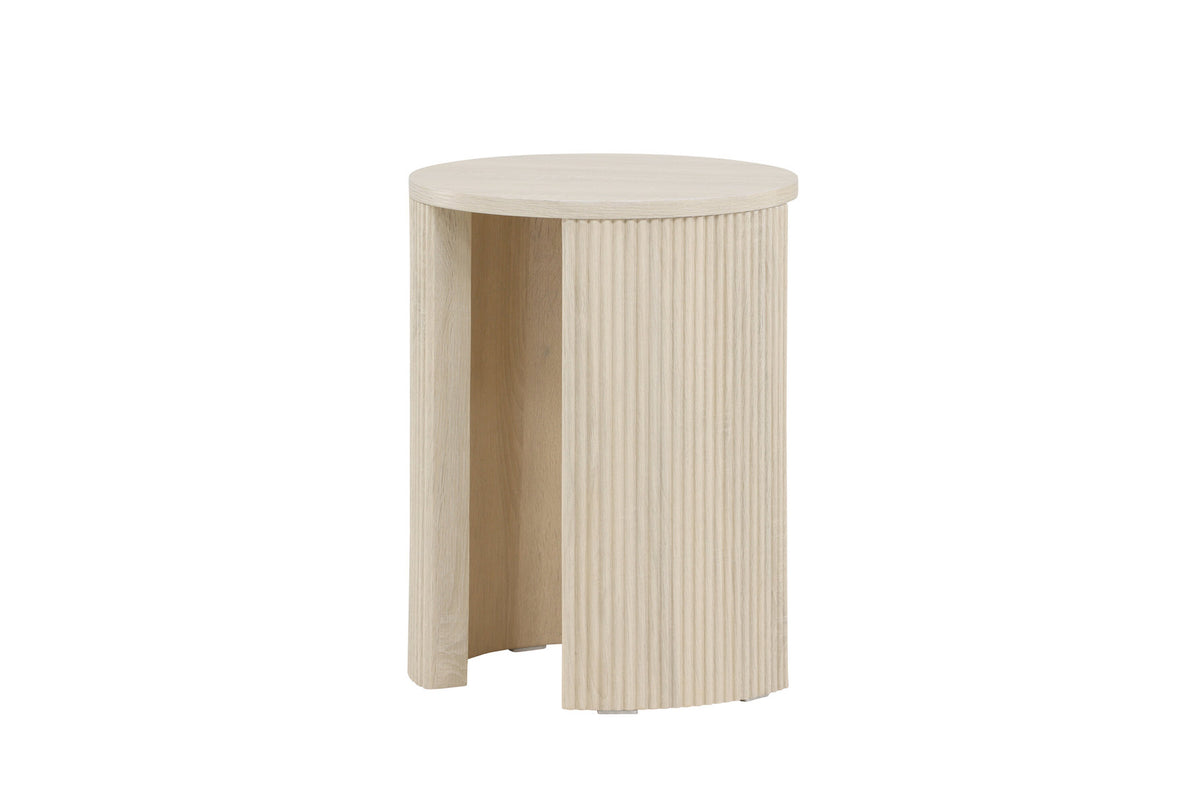Bristol Beistelltisch φ40 in Weisswasch präsentiert im Onlineshop von KAQTU Design AG. Beistelltisch ist von Venture Home
